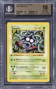 1999 Pokemon Base 1st Edition #66 Tangela - BGS PRISTINE 10 - Pop 1